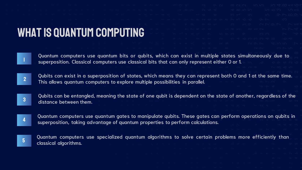 Free Quantum Computing PowerPoint Template & Google Slides