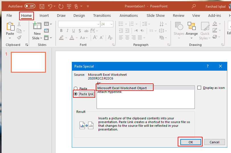 Best Methods to Insert Data from Excel in PowerPoint