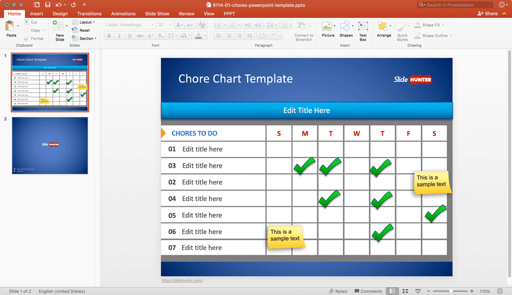 Free Chore Chart Template for PowerPoint Free PowerPoint Templates Free Chore Chart Template for PowerPoint Free PowerPoint Templates