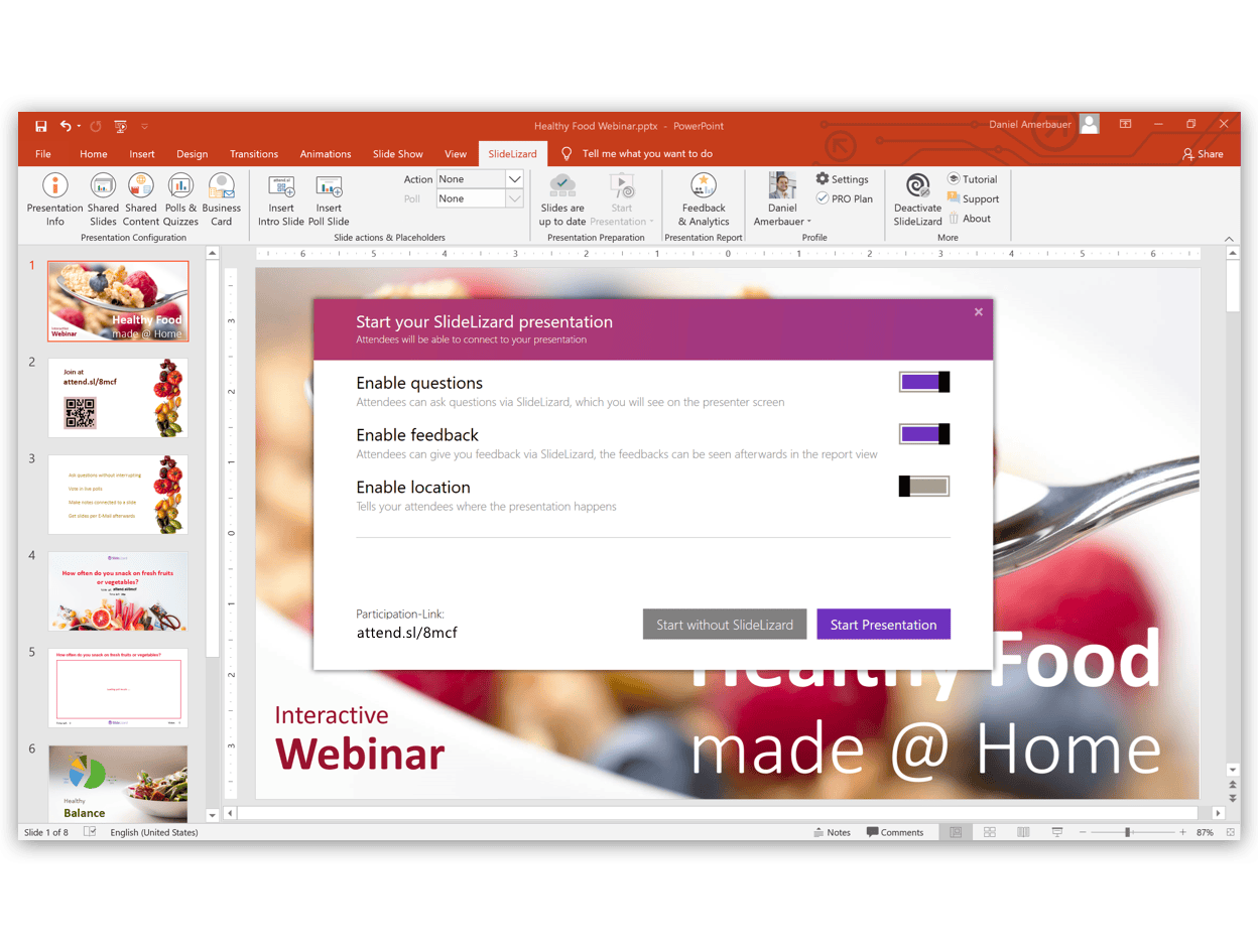 How to use SlideLizard for remote Presentations SlideLizard®