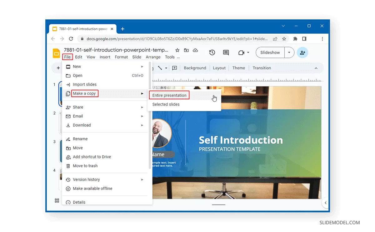 How to Copy a Slide in Google Slides