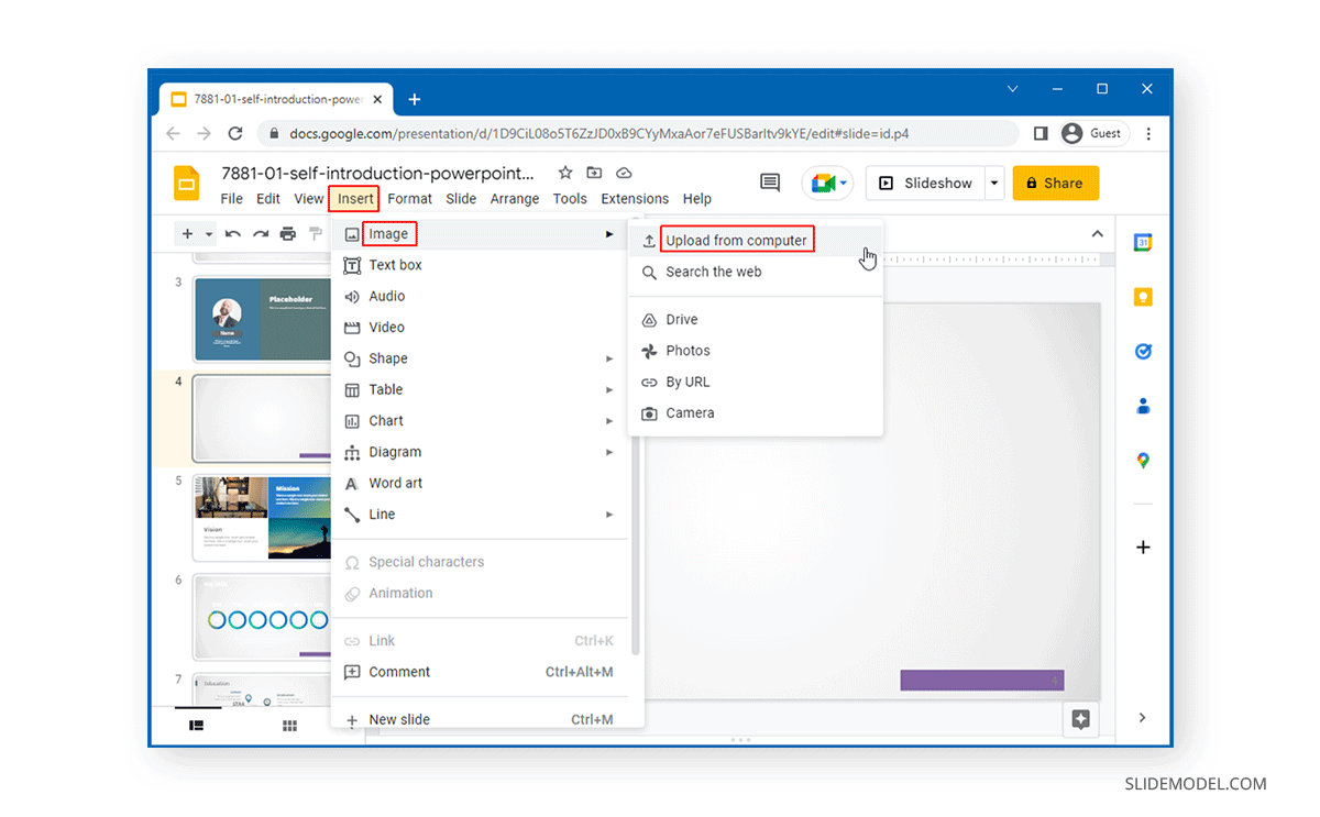 How to Crop a Picture in Google Slides Simple Crop and Using Shape Masks