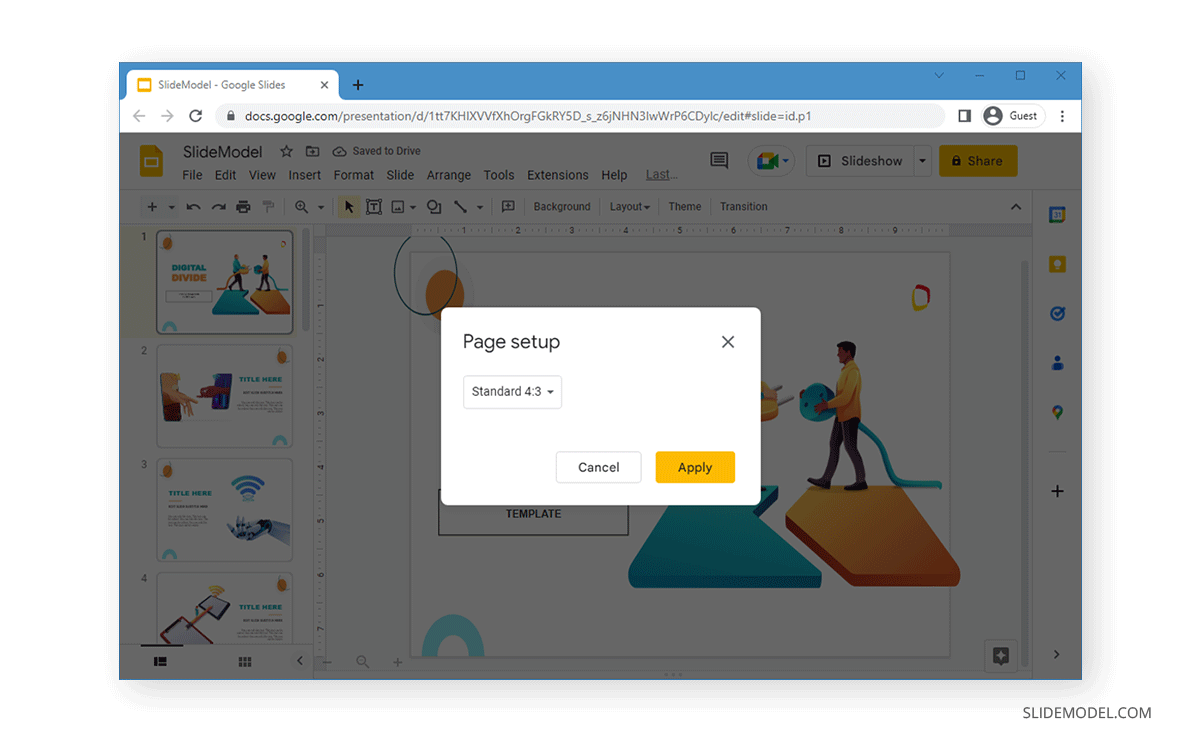 Google Slides Dimensions What Size is Google Slides and How to Change