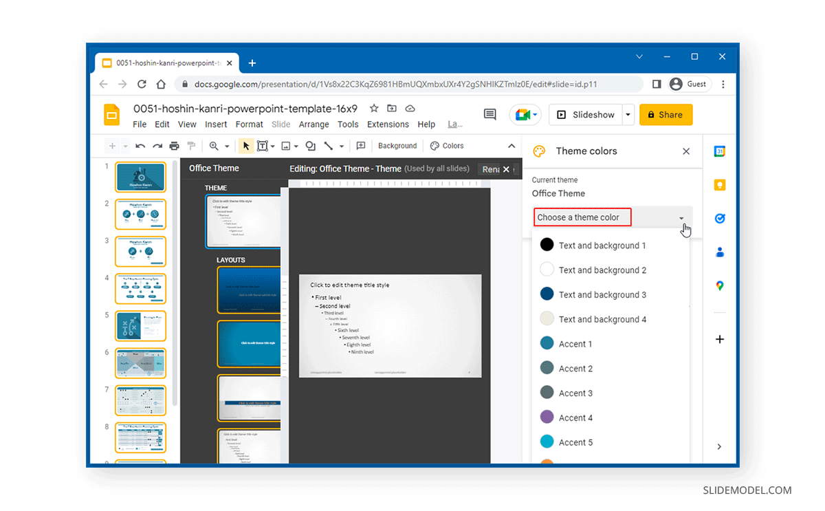 How to Change Theme Colors in Google Slides