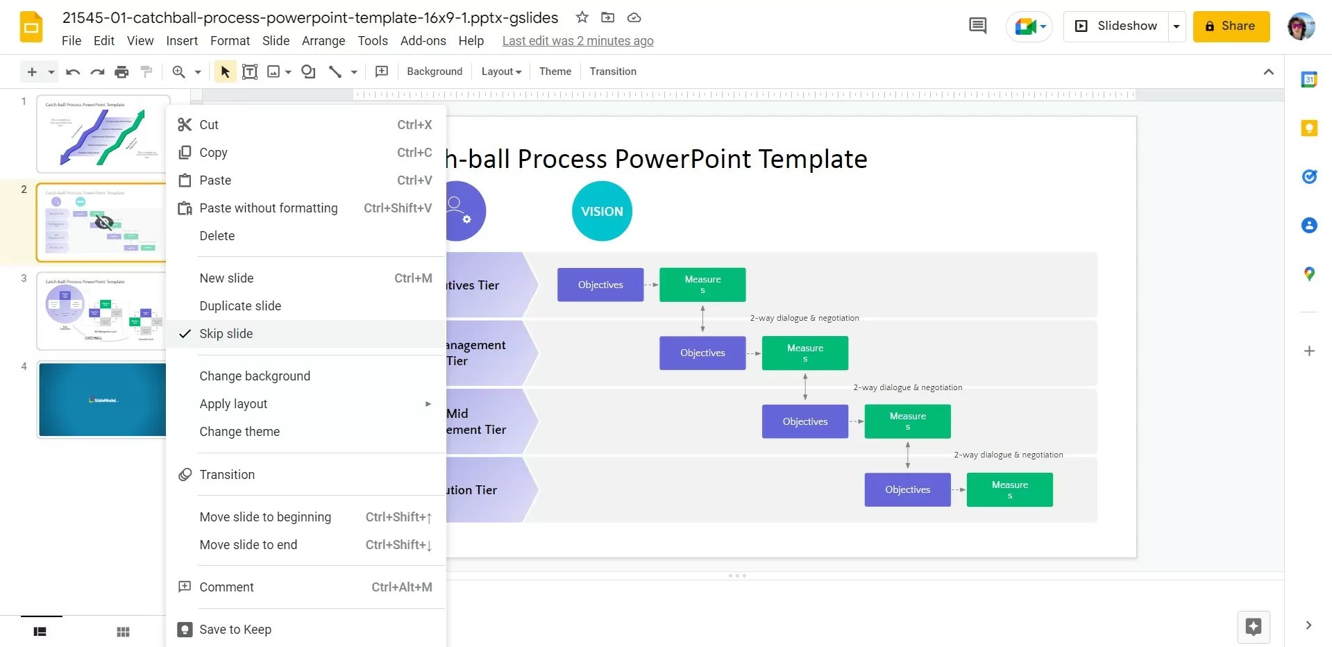 How to Hide a Slide in Google Slides for Slideshow and Print
