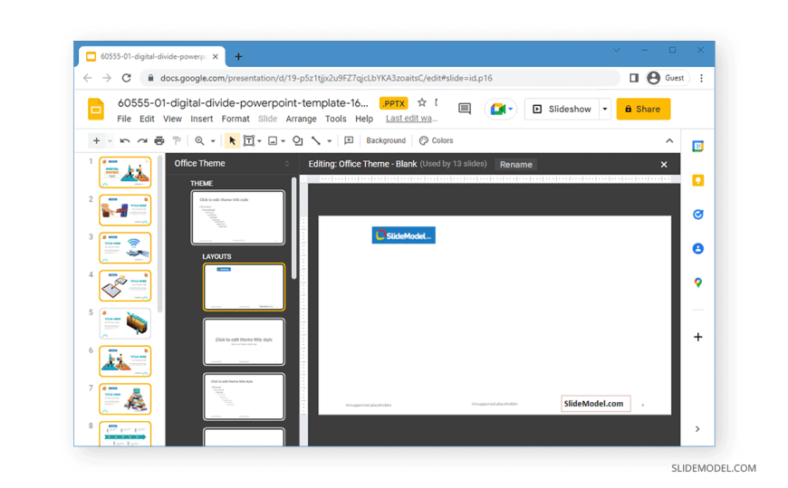 07_insertheaderinmasterslideingoogleslides SlideModel