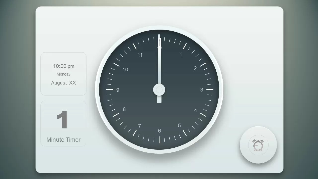 Animated PowerPoint Timer Analog Clock SlideModel