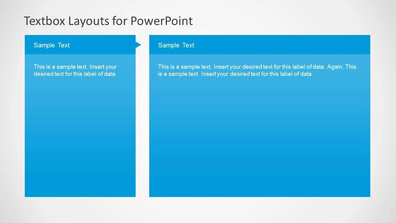 2 Column Text Boxes Slide Design for PowerPoint SlideModel