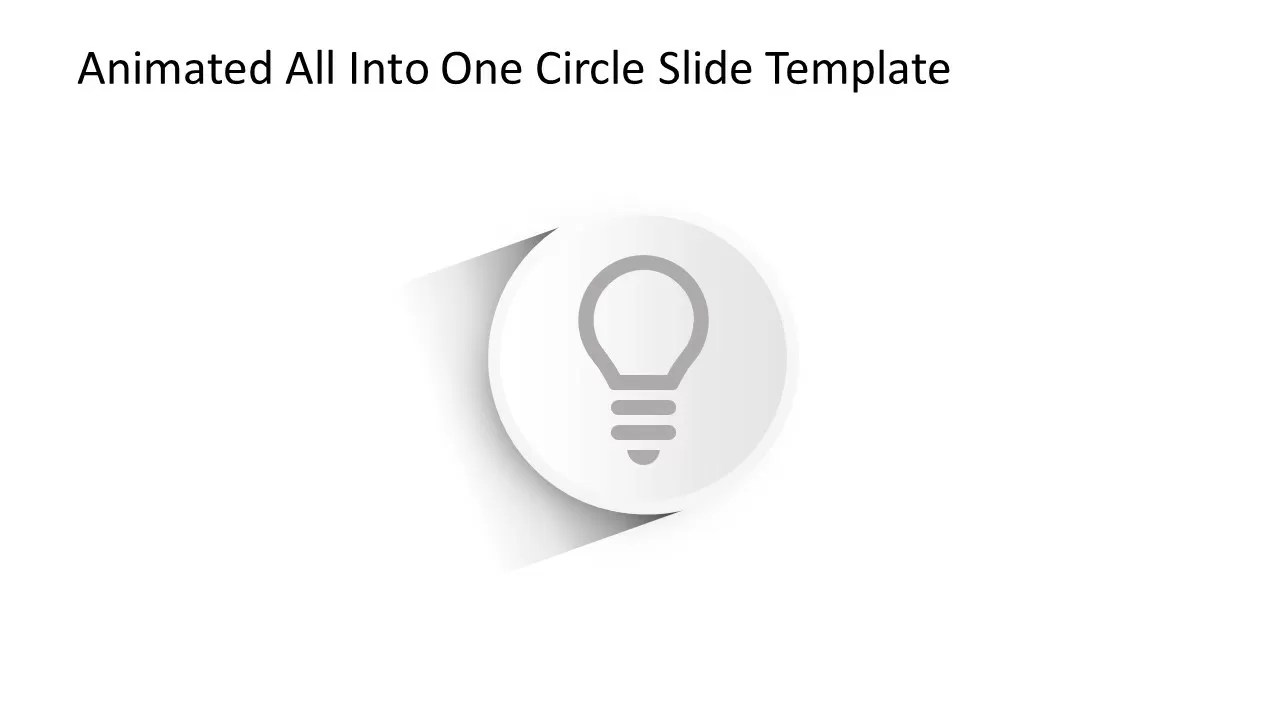 Animated All Into One Circle PowerPoint Template