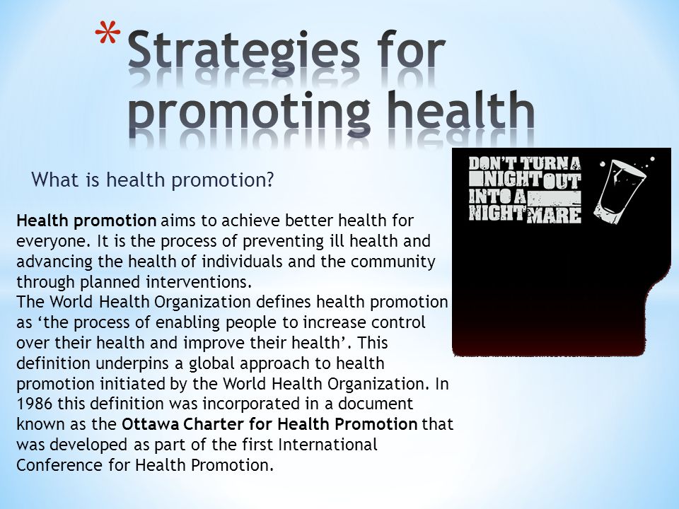 Strategies For Promoting Health - Ppt Video Online Download