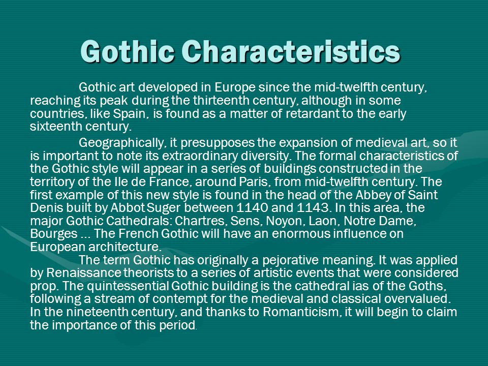 Photos Of Gothic Architecture Characteristics