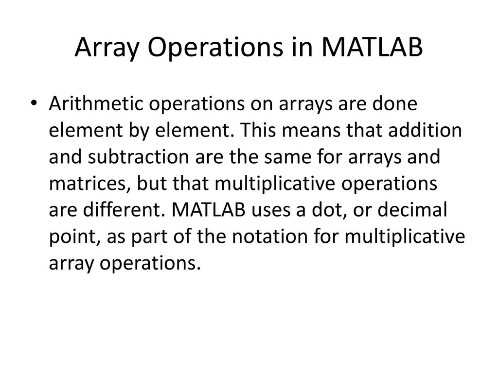 Matrices and Arrays. ppt download