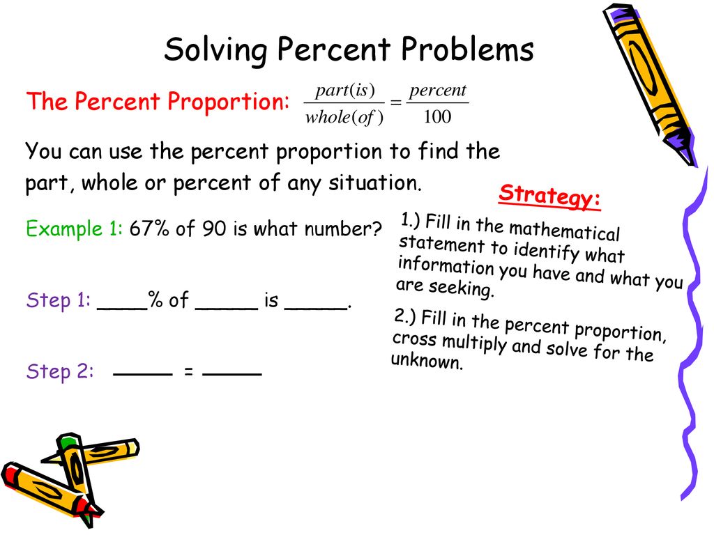 Solving Percent Problems - ppt download