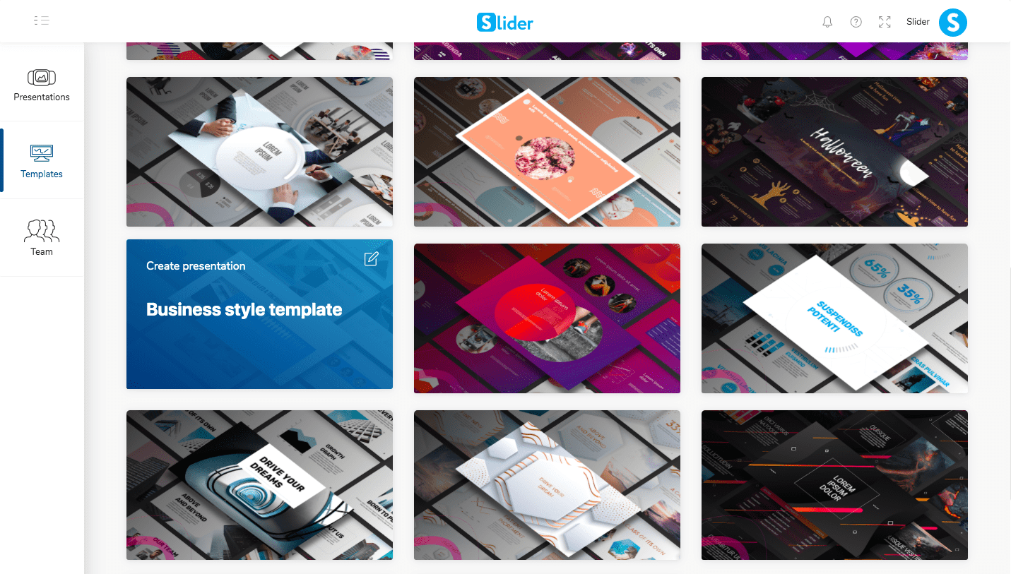 Узнайте, как создавать презентации в Slider