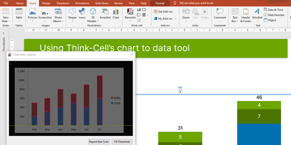Master The Chart to Data Tool in ThinkCell Slide Science