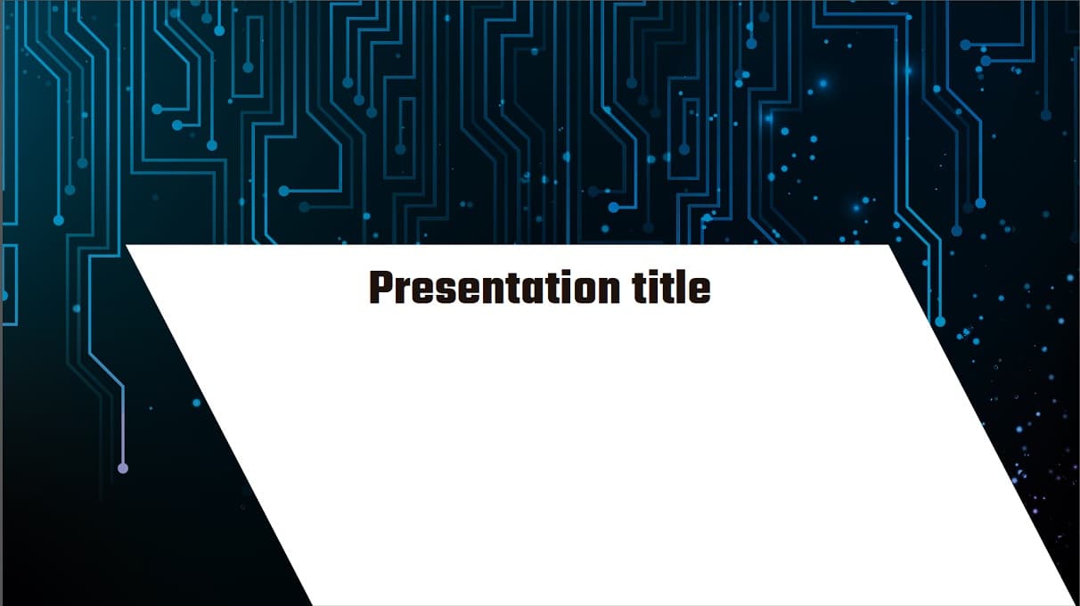 Electric. Free Power Point Template, Google Slides theme and Keynote