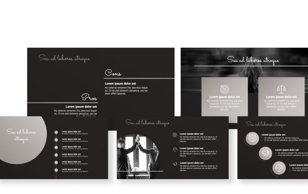SYDNEY BLACK AND SILVER FREE POWERPOINT TEMPLATE Slides Gallery