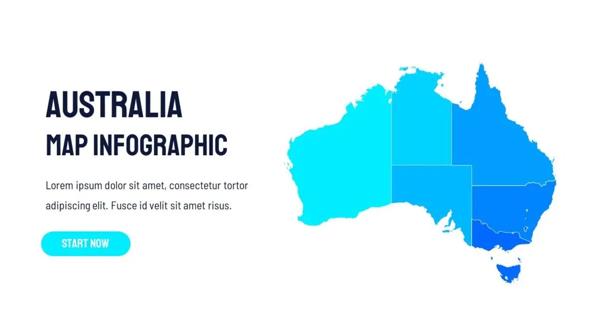 Australia Map Infographic Free PowerPoint & Google Slides Templates
