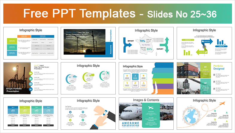 Global Logistics Network PowerPoint Templates Slidesgo templates