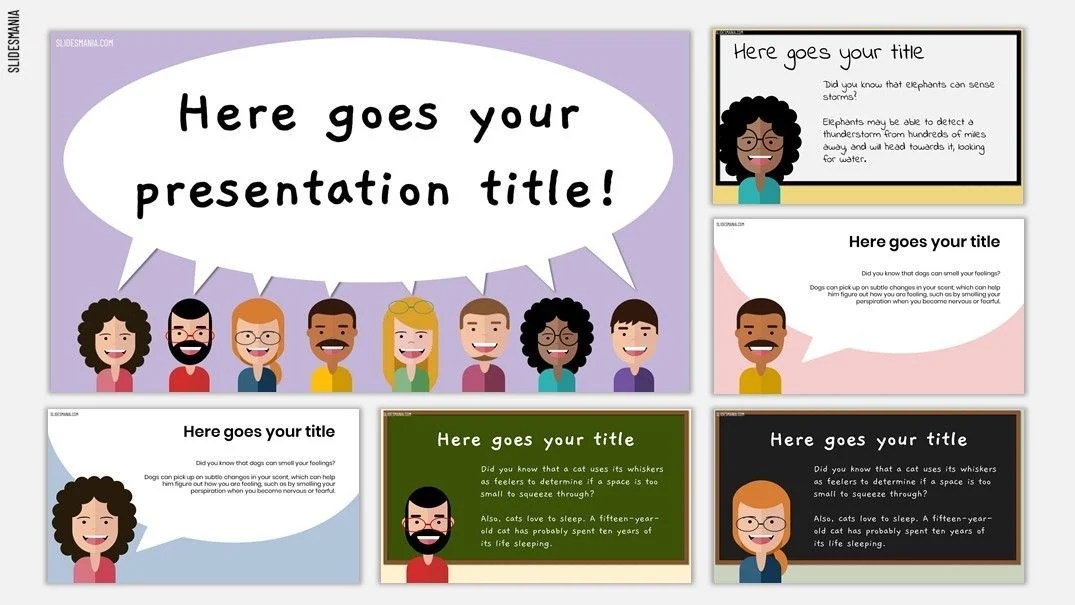 Brady Bunch Theme Powerpoint Template