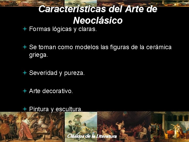 Arte Y Literatura Del Neoclasicismo Clsicos De La