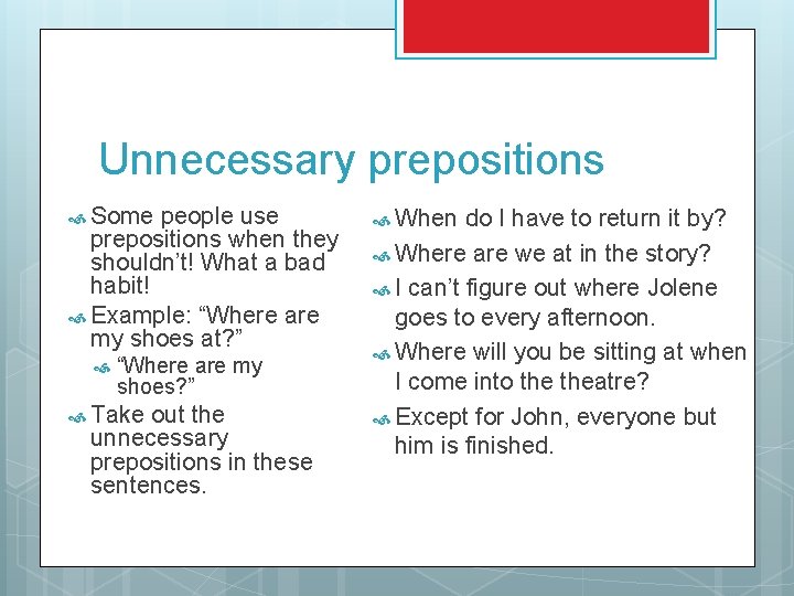 Prepositions Examples And Explanations From Larson Randy And