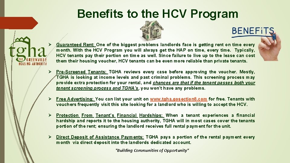 The Housing Choice Voucher Program Landlord Location