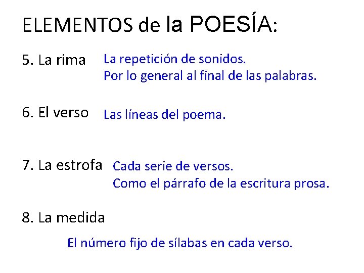Cuales Son Los Elementos Del Poema bourque