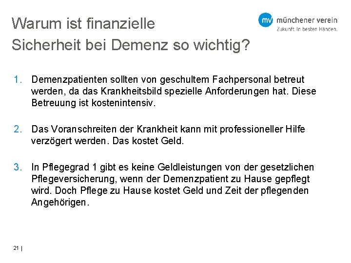 Deutsche Demenz Versicherung Finanzielle Leistung Bei Einer Demenzerkrankung