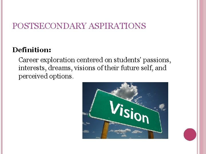 MIDDLE SCHOOL COLLEGE AND CAREER READINESS STANDARDS A