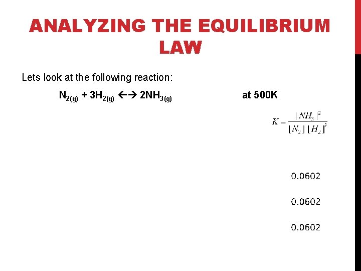 The equilibrium expression for this reaction can be used to estimate the ph of the salt solution. Equilibrium Law And The Equilibrium Constant Section 7
