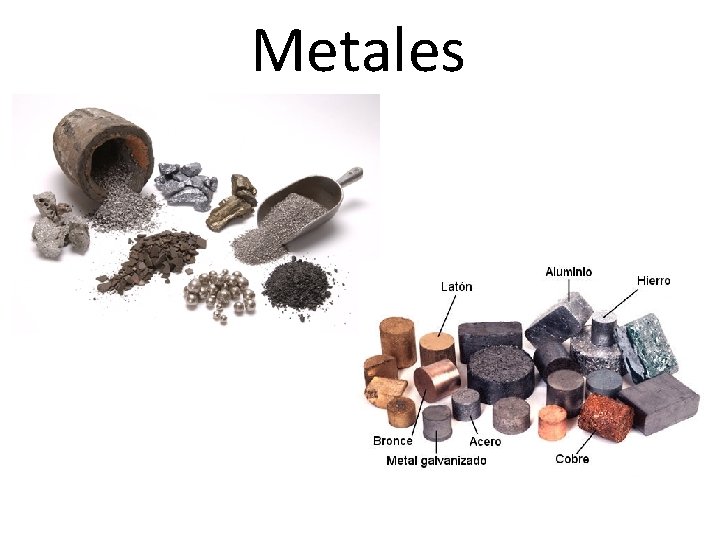 Clasificacin Definicin Caracteristicas Propiedades Metales Se llaman