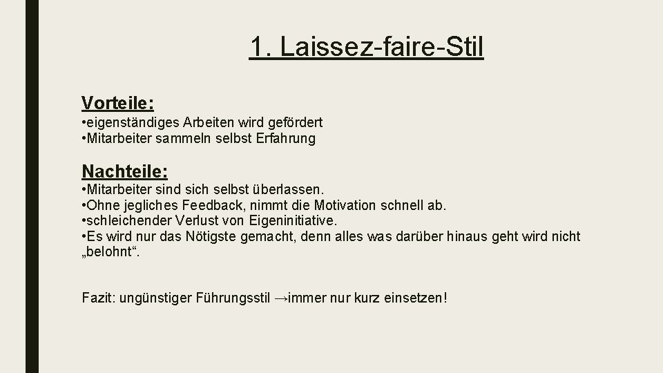 Fhrungsstile Von Celestin Peek Tim Berger Gliederung Unterschied