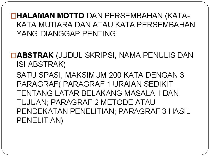 KIAT PENYUSUNAN SKRIPSI TUGAS AKHIR Dr Insih Wilujeng