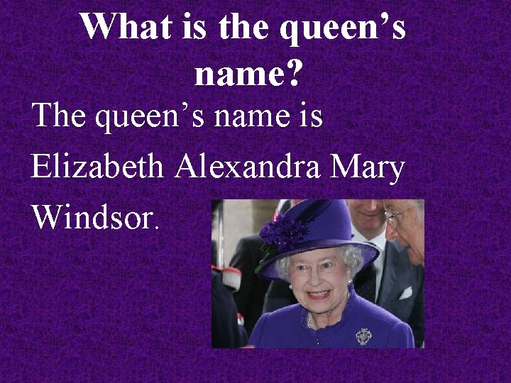 The Queen Name Royal Wikipedia ? the letters in the pattern