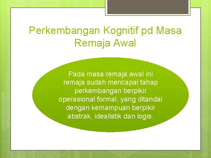 FASE PERKEMBANGAN USIA 13 15 MASA REMAJA AWAL