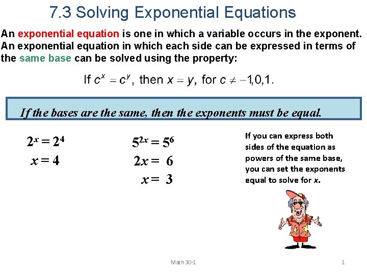 Solve Exponential Equations X Base - Tessshebaylo