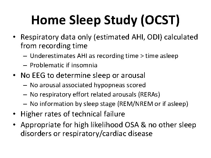 Interpreting Sleep Study Reports A Primer for Pulmonary