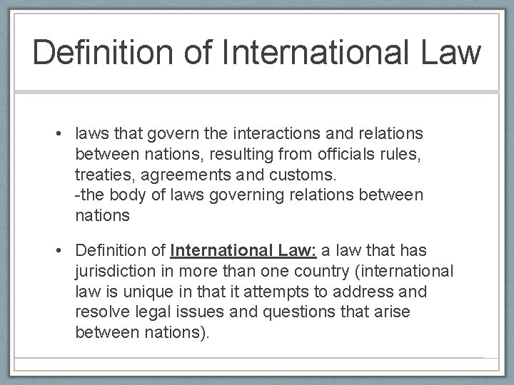 What Is A Treaty Definition