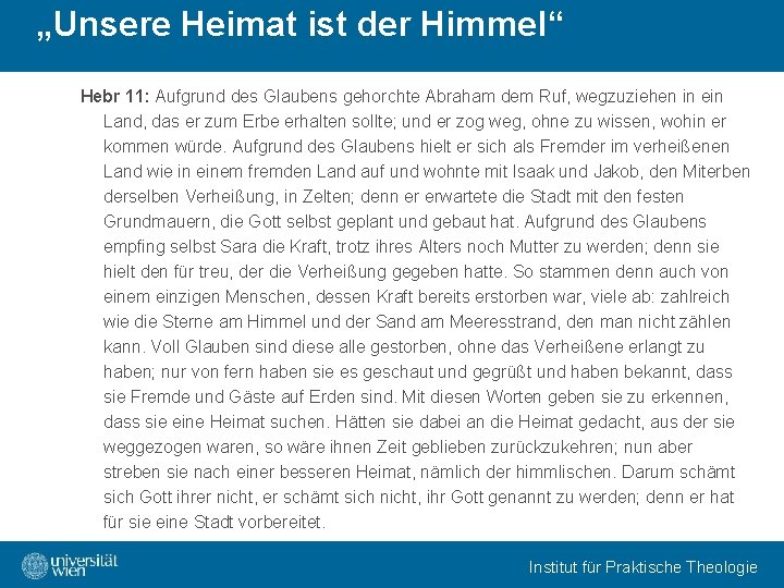 Unsere Heimat Ist Der Himmel Nach Phil 3