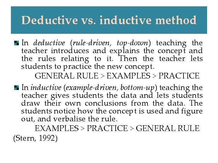 Exploring Inductive and Deductive Methods in Teaching Reading