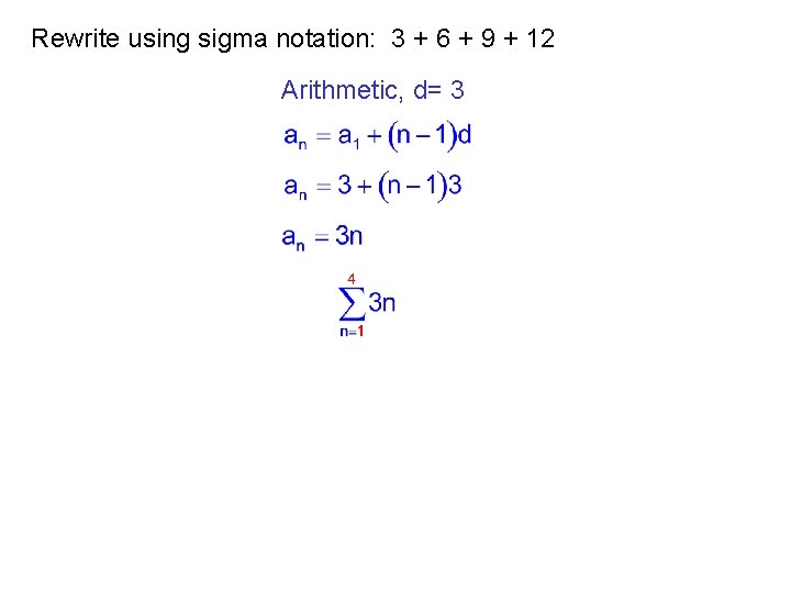12 1 Arithmetic Sequences and Series An introduction