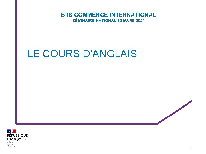 BTS COMMERCE INTERNATIONAL SMINAIRE NATIONAL 12 MARS 2021