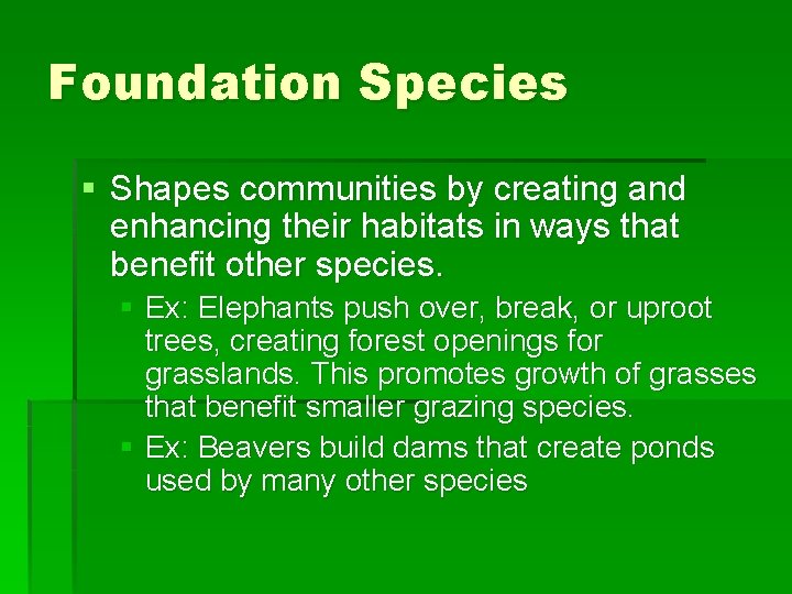 Unit 4 Biological Population Dynamics Part I Species