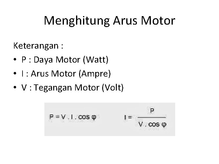 Prinsip Motor Listrik Motor Listrik AC Menghitung Kecepatan