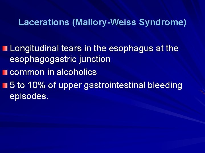 PATHOLOGY OF THE ESOPHAGUS Symptoms of the esophageal