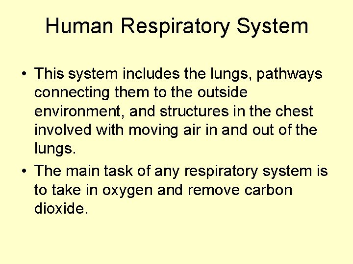 Gas Exchange and The Respiratory System Gas Exchange
