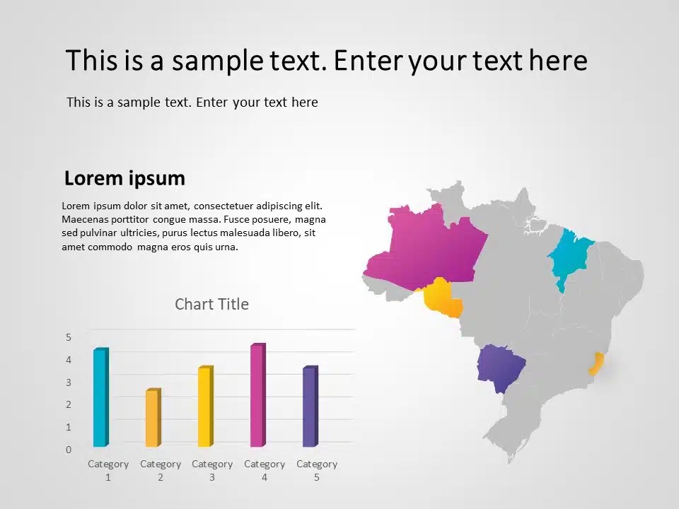 Brazil Map PowerPoint Template 5 Map PowerPoint Templates SlideUpLift