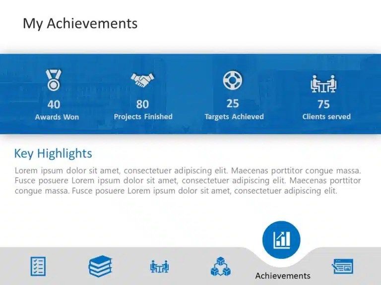 Animated Resume PowerPoint Template SlideUpLift