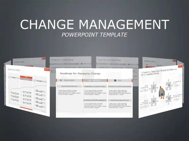 8 Step Kotter Change Management PowerPoint Template